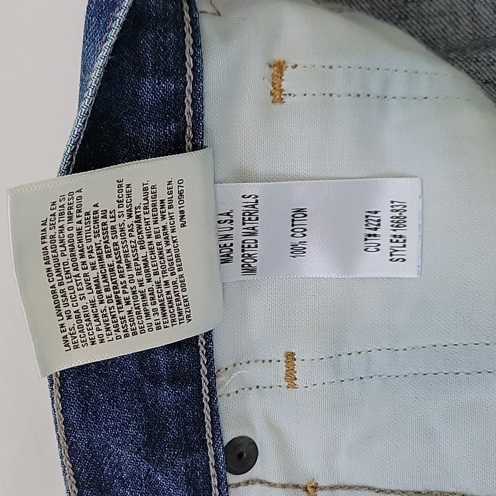 Citizens of Humanity GIA HIGH RISE ANKLE STRAIGHT LEG IN RESTLESS Size 27 Button - Picture 7 of 16